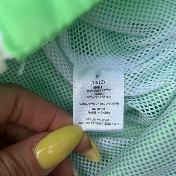 Swiss Alps Women's Green Zip-Up Hooded Windbreaker - Picture 7 of 7